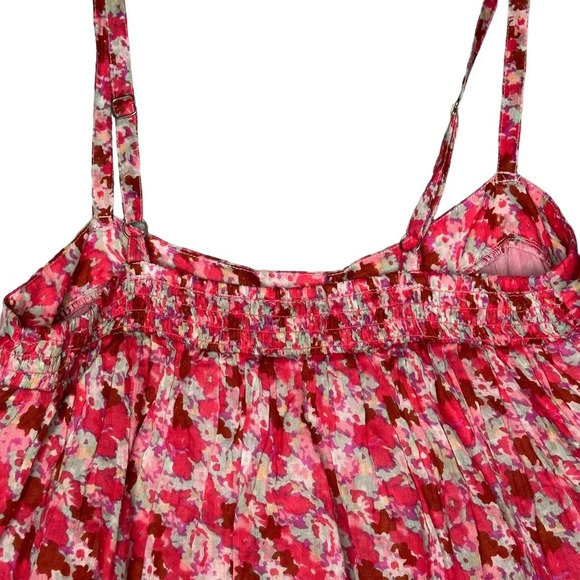 Free People Talia Tiered Tunic in Pink Combo. Sz: Small - Picture 10 of 15